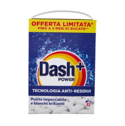 Dash Power Detersivo Lavatrice in Polvere, Waschpulver, schnell löslich, 83 Waschladungen, 4150 g
