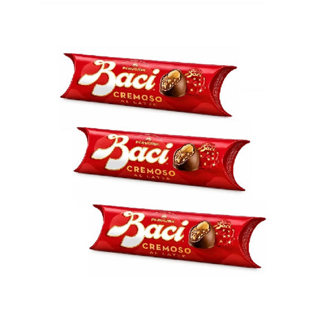 3x Perugina Baci Cremoso al latte Cremige Milchcreme (3 Stück pro Tube)