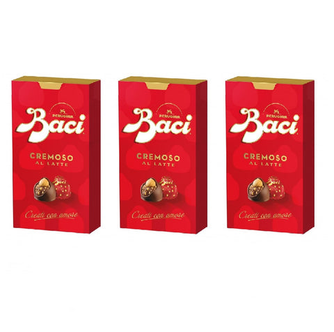 3x Perugina Baci Cremoso al latte Milchcreme 200 g
