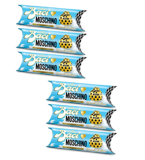 6x Baci Perugina Moschino Biscuit Sublime (3 Stück pro Röhre)