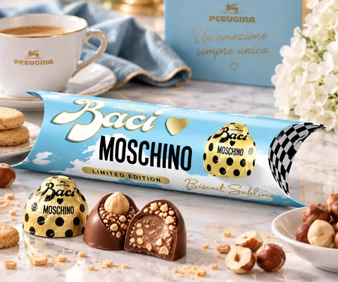 12x Baci Perugina Moschino Biscuit Sublime (3 Stück pro Röhre)