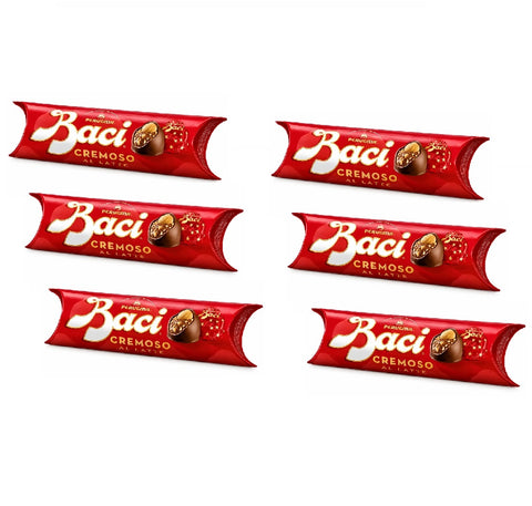 6x Perugina Baci Cremoso al latte Cremige Milchcreme (3 Stück pro Tube)