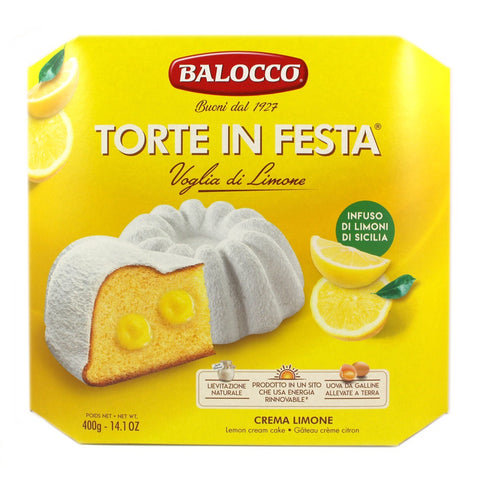 3x Balocco Torte in Festa Voglia di Limone mit Zitronencreme gefüllt 400 g