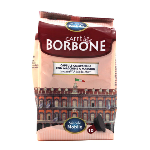 MHD 09/2026 Borbone Miscela Nobile Capsule Lavazza* A modo Mio* kompatible Kapseln für den Heimgebrauch 10 x 7,2 g
