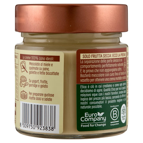 6x Euro Company 100% Crema di Mandorle Pelate Bio 100 % Bio-Mandelmus (aus geschälten Mandeln) 175 g