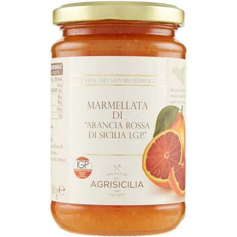 Agrisicilia Konfitüren Agrisicilia Marmellata di Arancia Rossa di Sicilia IGP - Sizilianische Blutorangenmarmelade IGP 6x 360 g Original italienisch 8017139100299