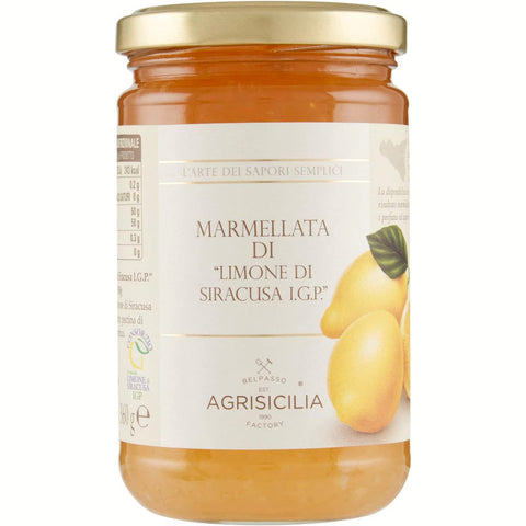 Agrisicilia Marmellata di Limoni di Siracusa IGP Syrakus Zitronenmarmelade IGP 6x360g Original italienisch Aufstrich