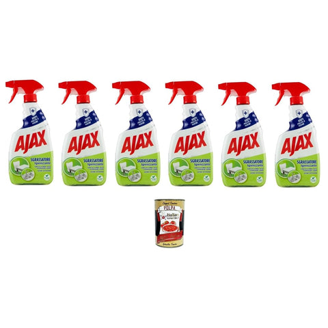 Ajax Haushaltsreiniger & Staubsauger Ajax Sanitizing Degreaser Waschmittelspray, Entfettungsmittel, desinfizierend, sauber und hygienisch, 600 ml italienisch Original 8718951594012