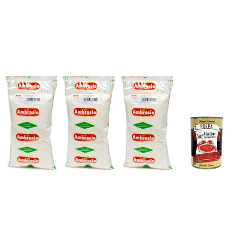 Ambrosio? Kokosmeel? Koch- & Backzutaten Ambrosio? Kokosmeel? Ambrosio? Kokosmeel? Rapè Kokospulp Zak van 1 kg 3x italienisch Original Pastasauce + kostenlos polpa 400 g 8009293317422