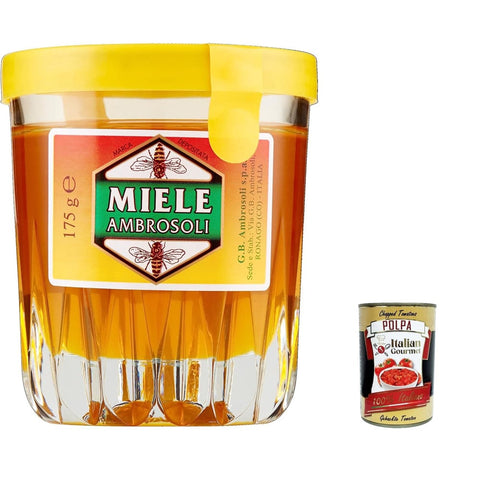 Ambrosoli Honig Ambrosoli Miscela Di Miele Di Fiori MILLEFIORI, Millefiori Blumenhonig Mischung 175 G italienisch Original 8006450011018