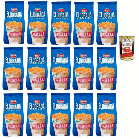 Amica Chips Snack Kuchen & Backwaren Amica Chips Eldorada Chips mit Salsa B.B.Q. Kartoffelchips gesalzen 15x 130 g Kartoffel Snack Kuchen & Backwaren italienisch Original 8008714003685