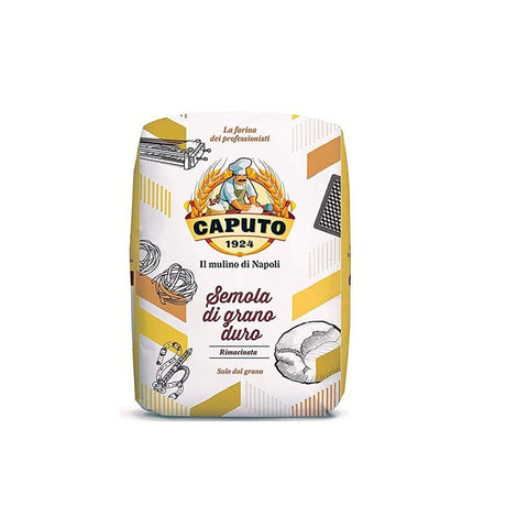 Caputo Il Mulino di Napoli Semola rimacinata di grano duro Hartweizengrieß hohe Elastizität Grieß für Pizza 3x5kg Original italienisch Gebäck
