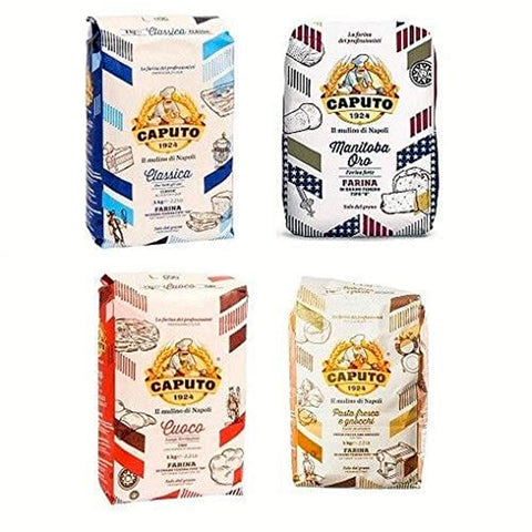 Antimo Caputo Farina Molino Caputo Testpaket test set Napoli Pizzamehl Pizza Mehl 4 x 1kg Original italienisch