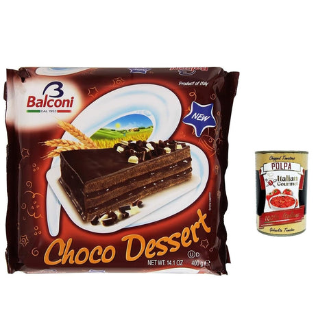 Balconi Desserts Balconi Choco Dessert Torta Schokolade creme 400 g kuchen cake Desserts italienisch Original 8001585004171