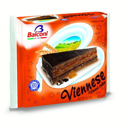 Balconi Viennese Schoko & Aprikose Torta Schokolade 400g kuchen Vienna cake Original italienisch