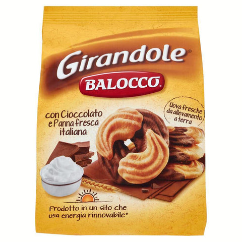 Balocco Kekse Balocco Girandole kekse mit Schokolade und Sahne 350g biscuits cookies Original italienisch 8001100064369