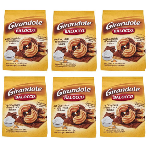 Balocco Kekse Balocco Girandole kekse mit Schokolade und Sahne 700 g 6x italienisch Original 8001100067056
