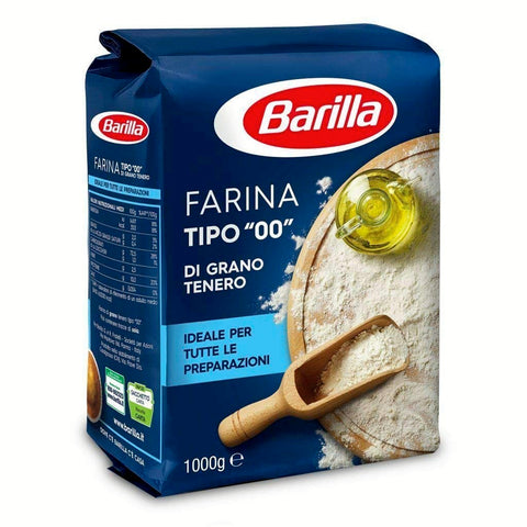 Barilla Farina tipo 00 Grano tenero Weichweizenmehl 6x1kg Original italienisch Gebäck