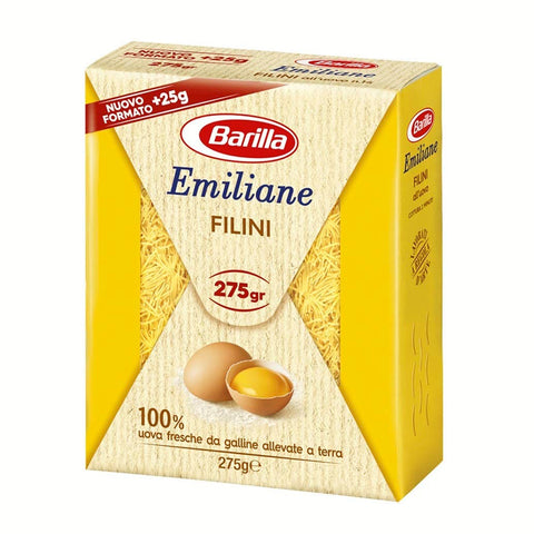 Barilla Emiliane Filini all'uovo n. 14 Nudeln mit ei 10x275g Original italienisch Pasta