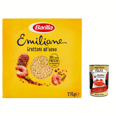 Barilla Pasta all' Uovo Le Emiliane Grattoni, Eiernudeln, Pasta mit Ei 5x275g Original italienisch