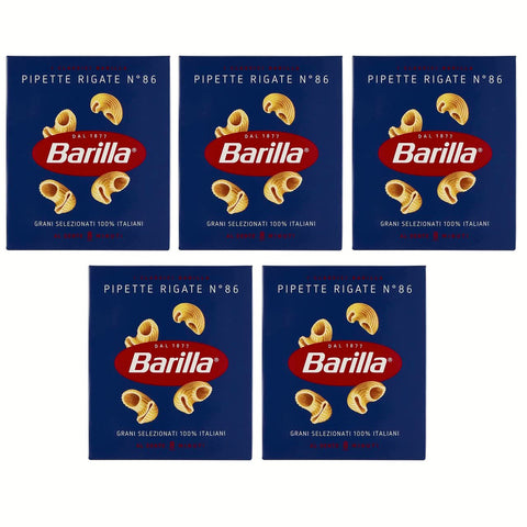 Barilla Pasta Pipette Rigate Nr. 86 Italienisch Nudeln 500 g Pack Internationale Nudeln Original