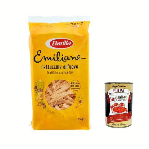 Barilla Pasta all' Uovo Le Emiliane Fettuccine, Eiernudeln, Pasta mit Ei 6x250g Original italienisch