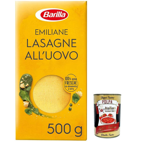 Barilla Internationale Nudeln Barilla Pasta all' Uovo Le Emiliane Lasagne, Eiernudeln, Pasta mit Ei 500 g Internationale Nudeln italienisch Original 8076800376999