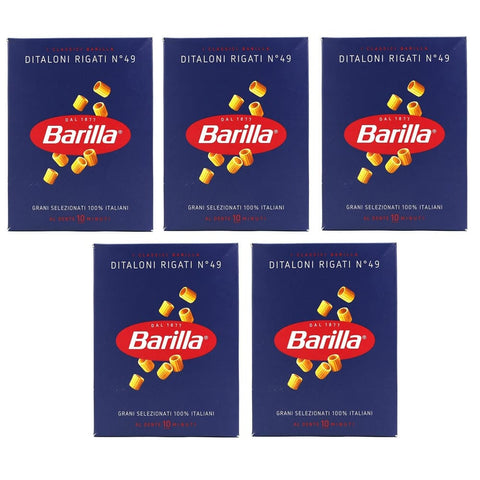 Barilla Internationale Nudeln Barilla Pasta Barilla Ditaloni Rigati Nr. 49 Italienisch Nudeln Pack 500 g 5x italienisch Original 8076802085493