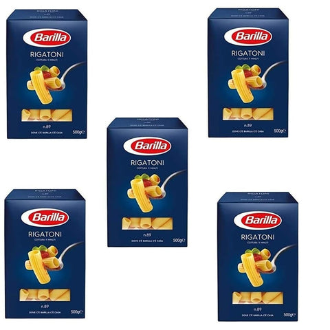 Barilla Internationale Nudeln Barilla Pasta Barilla Rigatoni Nr. 89 italienisch Nudeln pack 500 g 5x italienisch Original 8076802085899