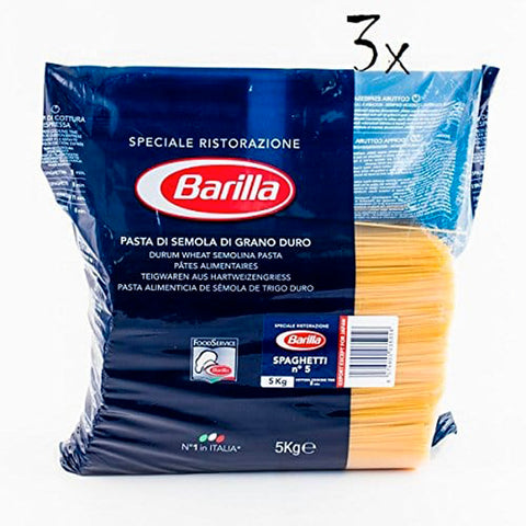 Barilla Pack Pasta Spaghetti Ristorante Nr. 5 Nudeln 3x5kg Original italienisch