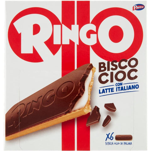 Barilla Kekse Barilla Pavesi Kekse Ringo Bisco Cioc Latte schokoriegel mit Milch und Schokolade 6 162 g 3x italienisch Original 8013355501360