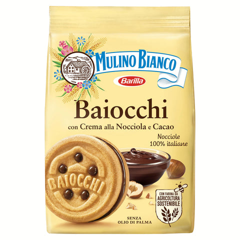 Mulino Bianco Baiocchi Nocciola, 10er Pack 10x260g Original italienisch Kekse