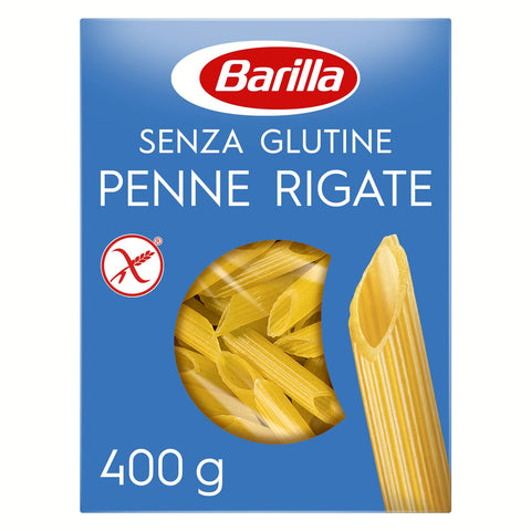Barilla Pasta Glutenfreie Penne Rigate aus köstlichem Mais und Reis – perfekt für Menschen mit Zöliakie oder 1x400g Original italienisch