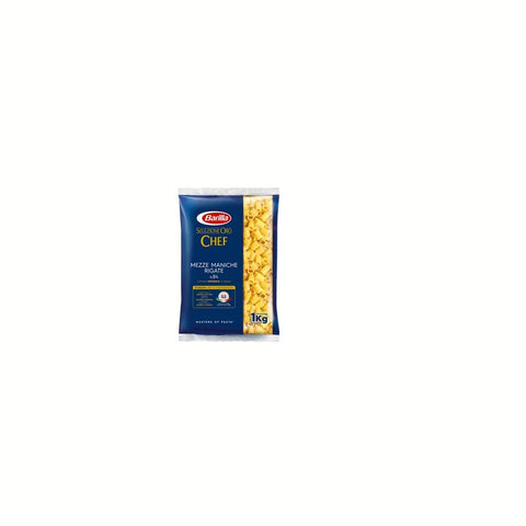 Barilla Pasta Selezione Oro Chef Mezze Maniche Rigate n° 84 Italienische Kurze Pasta Packung 1x1kg Original italienisch