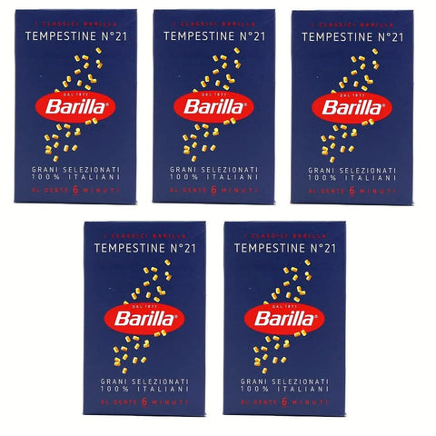 Barilla Kurze Pasta Barilla Pasta Tempestine Nr. 21 italienisch Nudeln 500 g pack 5x Original italienisch 8076809036979