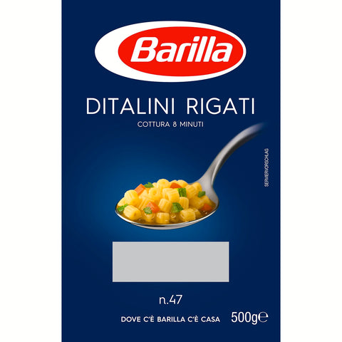 Barilla DITALINI RIGATI 24 X 500 G Original italienisch