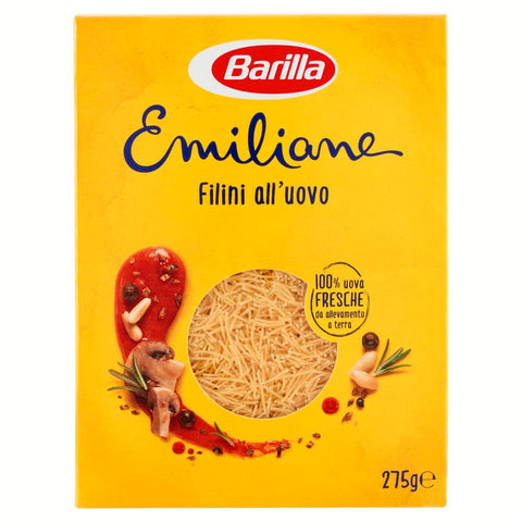 Barilla Emiliane Filini all'uovo n. 14 Nudeln mit ei 5x 275g Original italienisch