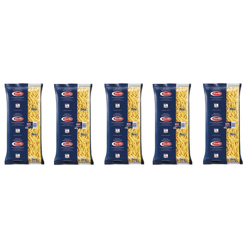 Barilla Nudelgerichte Barilla Hartweizengrieß Pasta Spezielles Catering Speciale Ristorazione Pennette Rigate n°72 italienisch Nudeln Packung mit Kurze Pasta Teigwaren 5 Kg 5x 8076800035728