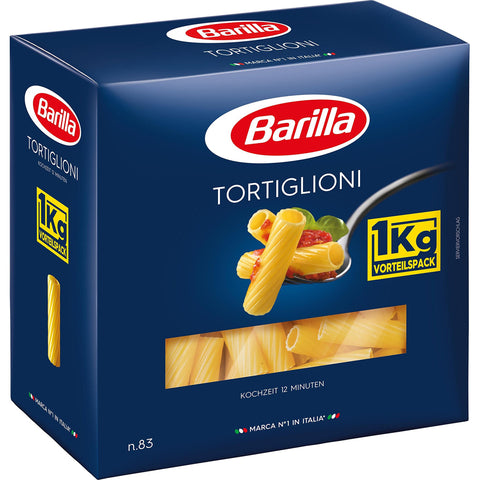 Barilla Hartweizen Pasta Tortiglioni n. 83 – 6er Pack ( ) 6x1 kg italienisch Original