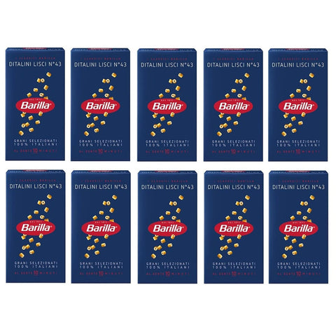 Barilla Pasta Barilla Pasta Barilla Ditalini lisci Nr. 43 Nudeln pack 10x 500 g italienisch Original 8076800315431