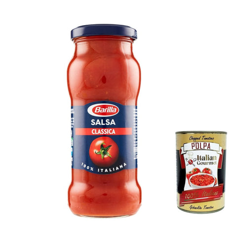 Barilla Salsa Pastasaucen Barilla Salsa pronta classica fertig sauce mit natives Olivenöl Extra 300 g 6x italienisch Original + kostenlos polpa 400 g 8076809575119