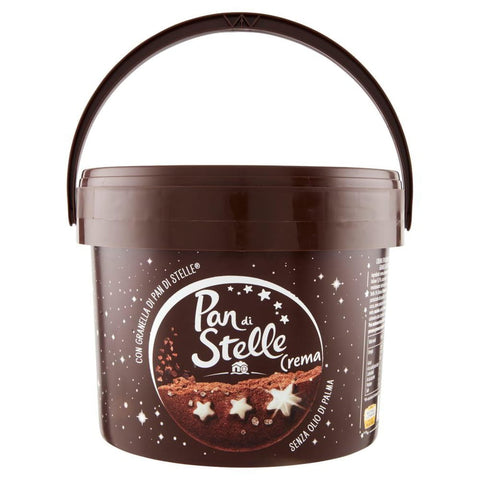 Barilla Schokoladenaufstrich Barilla Pan di Stelle Crema Spalmabile Haselnuss Streichfähige Creme Sahne mit Kekskörnern ohne Palmöl 3Kg italienisch Original 8076809578028