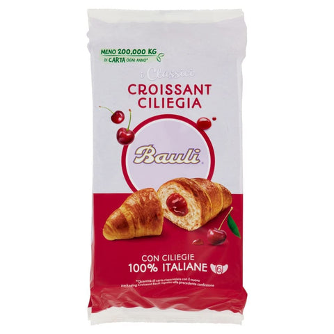 Bauli Abgepackte Gebäckstücke Bauli Cornetti Croissant brioche kekse kuchen mit kirsche 50 g 36x italienisch Original 8001720445715