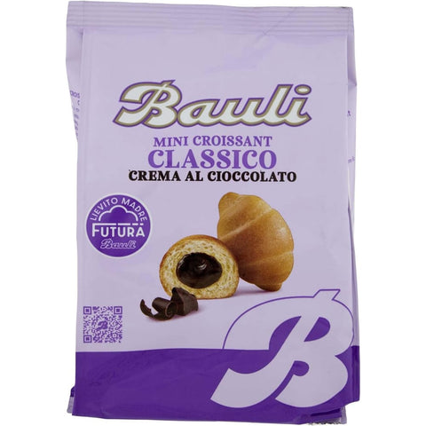 Bauli Snack Kuchen & Backwaren Bauli Extragolosi Mini Croissant con crema al cioccolato mini snack Croissant mit Schokoladencreme Knabberartikel 18x 75g italienisch Original 8001720445357