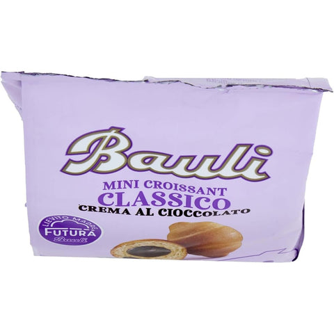 Bauli Snack Kuchen & Backwaren Bauli Extragolosi Mini Croissant con crema al cioccolato mini snack Croissant mit Schokoladencreme Knabberartikel 9x 75g italienisch Original 8001720445357