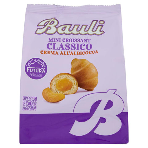 Bauli Snack Kuchen & Backwaren Bauli Extragolosi Mini Croissant con crema all'albicocca mini snack Croissant mit Aprikosencreme Knabberartikel 9x 75g italienisch Original 8032804040014