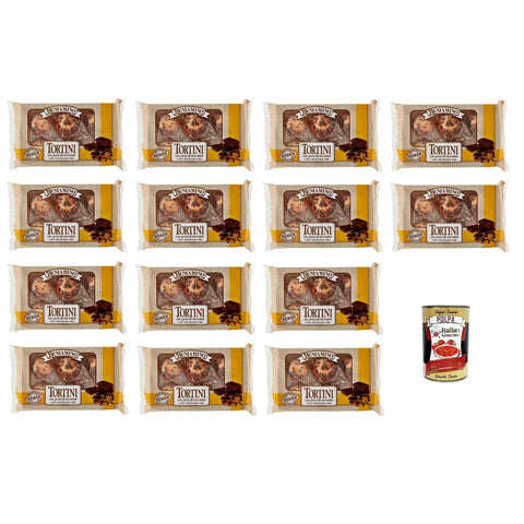 Beniamino Tortini con Frucht- & Kräuterbonbons Beniamino Tortini con Gocce di Cioccolato mit Schokoladenstückchen 14x 250gr Original italienisch inkl. Italian Gourmet Polpa 400g 8001113080684