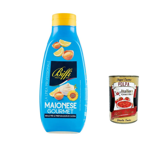 Biffi La Mayonnaise Biffi La Linea Professionale Maionese Gourmet mayo Mayonnaise 820 g 6x italienisch Original + kostenlos gourmet polpa 400 g 8009320044116