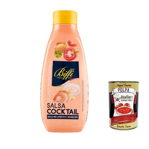 Biffi Salsas Biffi linea professionale, salsa cocktail, würzen soße Salad sauce squeeze 800g Original italienisch inkl. Italian Gourmet Polpa 400g 8009320044147