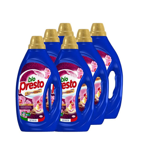 Bio Presto Wäschepflege Bio Presto Flüssigaromatherapie Orchidee, Waschmittel Waschmaschine, 6 x 19 Waschgänge - 5900 g Original italienisch 8015500621626
